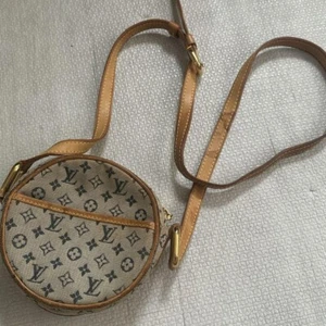 LOUIS VUITTON Monogram Mini Pochette Denim Shoulder Bag Denim Used - Picture 1 of 6