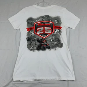 Sprint Racing Car Nascar Midget Race T-Shirt Short Sleeve Women Size XL White - Picture 1 of 9