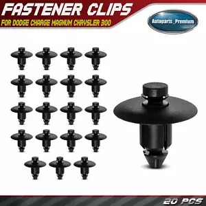 20Pcs 9mm Hole Nylon Door Trim Panel Clips Retainer Push-Type for Dodge Chrysler - Picture 1 of 10