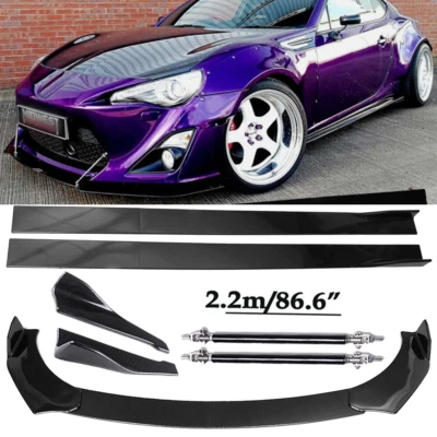Front Lip Chin Bumper Body Kits 86.6" Side Skirt For Toyota GT86/ Scion FR-S Foto 1 de 4
