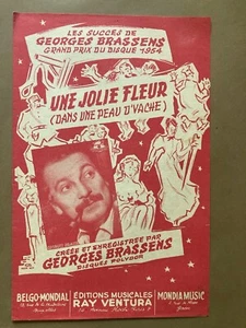 Georges Brassens Partition Chanson "Une Petite Fleur" - Bild 1 von 1