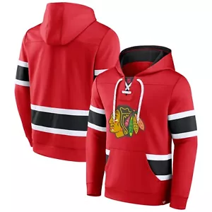 NHL Chicago Blackhawks Hoody Iconica Exclusive Pullover con Cappuccio Felpa - Bild 1 von 3
