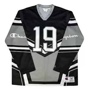 Seltenes Vintage Style Champion 19 Langarm Hockey Trikot Shirt - Herren Größe Large - Bild 1 von 17