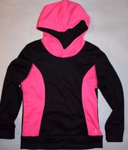 New Danskin now Loose Fit Girl's DN Tech Fleece Hoodie Pullover Black Size L - Picture 1 of 1