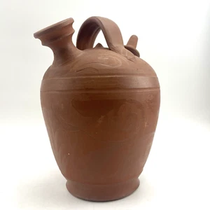 Spanischer Terrakotta Krug Olivenöl Amphore Handgefertigt Vintage Keramik Deko - Bild 1 von 10