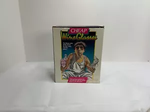 Vintage Cheap Wine Glasses ~ Novelty White Zinfandel In Box, RARE!! - Picture 1 of 6