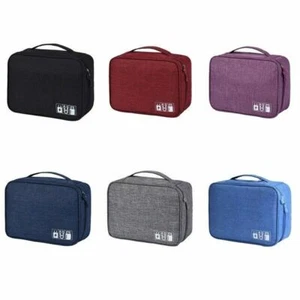 Kabel Elektronik Zubehör Tasche Reise Organizer Aufbewahrungtasche USB Netzteil - Bild 1 von 14