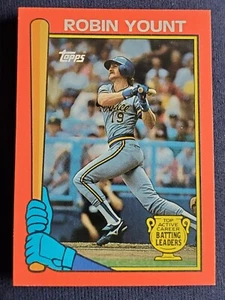 1989 Topps Batting Leaders #21 Robin Yount Kmart Milwaukee Brewers HOF RED - Picture 1 of 3