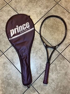 Prince Response 110 Graphite Burgundy Tennis Racket 4 1/4 with Cover Vintage1987 - Picture 1 of 6