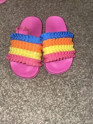 KEEN 婴儿蹒跚学步的彩虹绑带懒人鞋 8 — 第 1/2 张图片