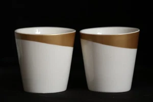 Starbucks Juego de 2 Oro 8oz. Tazas de té Tazo inclinadas - Imagen 1 de 3