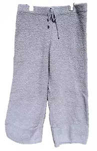 Olivia Sky kurze Hose groß grau Fleece Gummibund Pull On flauschiger Strick bequem - Bild 1 von 9