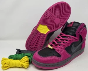 Nike x Run The Jewels SB Dunk High 420 Active Pink/Black DX4356-600 SZ 9 - Picture 1 of 11