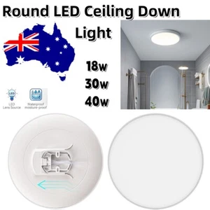 Round LED Ceiling Down Light Ultra-THIN Oyster Lamp Modern Cool Light18/30W/40W - Picture 1 of 14