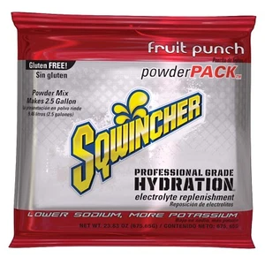 Sqwincher Elektrolyt Pulver Getränk Sport Getränk Mix FRUIT PUNCH 2,5 Gallonen PKG - Bild 1 von 2