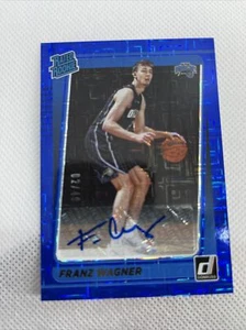 2021-22 Donruss Choice Franz Wagner Rated Rookie Blue Mojo RC Auto /49 - Picture 1 of 6