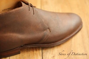 Crockett & Jones Chertsey Brown Rough Out Suede Chukka Boots Shoes Men's UK 7 E - Picture 1 of 12