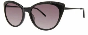 VERA WANG Cat-Eye SUNGLASSES Style Nesta BLACK SIZE 57/18/140 - Sure to Attract - Picture 1 of 2