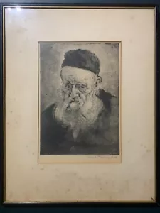 Joseph Margulies Original Radierung "Rücktritt" signiert mit Bleistift gerahmt - Bild 1 von 8