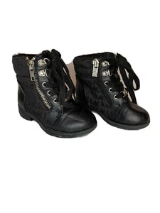 Michael Kors Boots Baby Girl Size 7 Black, used - Picture 1 of 8