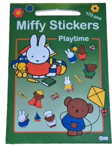 Miffy Stickers Playtime 170pcs 4 sheets 17 x 22cm Contains 170 Stickers In Total - Imagen 1 de 3