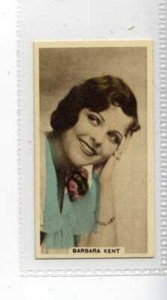 (Jf9917) CAVENDERS,CINEMA STARS,BARBARA KENT,1934,#30