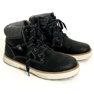 Scarpe alte da ragazzo Sonoma in ecopelle nere taglia 3 - Foto 1 di 8