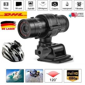 1080P Mini HD Wasserdicht F9 Motorrad Fahrrad Action Helm Sport Kamera Video Cam - Bild 1 von 1