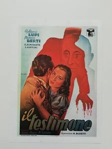 Ritaglio Locandina Film IL TESTIMONE 1946 di P. Germi R. Lupi M. Berti - Picture 1 of 2