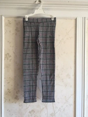 NWT Janie And Jack Girls Houndstooth Pants 7 Navy - Image 1 of 3