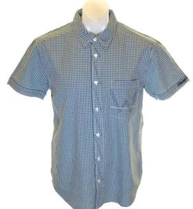 Nueva Camisa Para Hombre Wrangler Manga Corta Cuadros Grande Calce Regular Bordada - Imagen 1 de 2