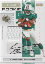 2007 Playoff NFL Playoffs Signatures Gold #122 Lorenzo Booker AUTO 07/10