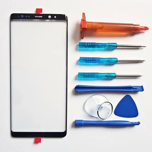 Display Glas für Samsung Galaxy NOTE 8 Touchglas Frontglas schwarz Reparatur Set - Bild 1 von 5