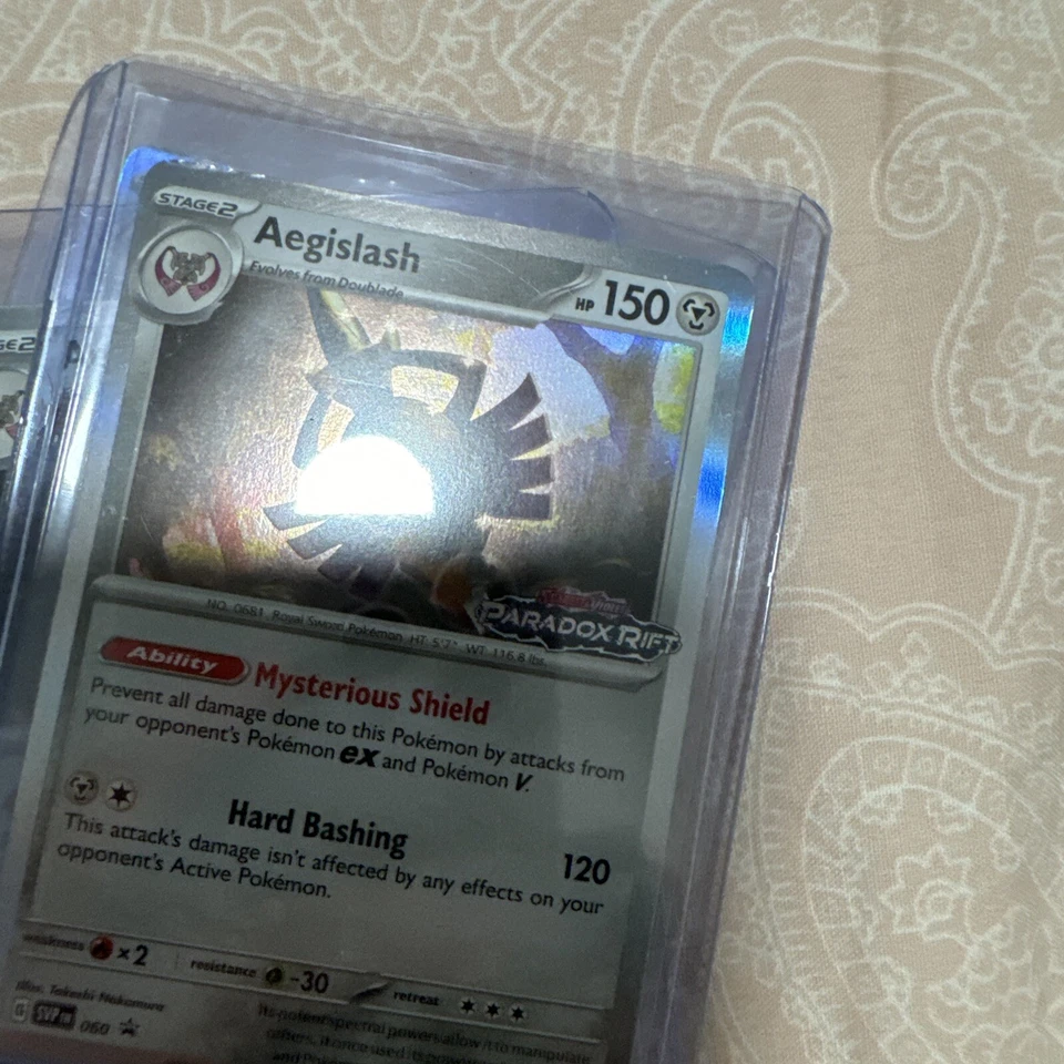 Aegislash SVP060 Black Star Promos Paradox Rift Prerelease Holo Pokémon 2023 NM - Image 1 of 1