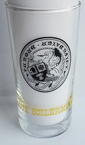 Vintage Purdue University Boilermakers High Ball Glass Tumbler 5th Seal 1909-69 Cover