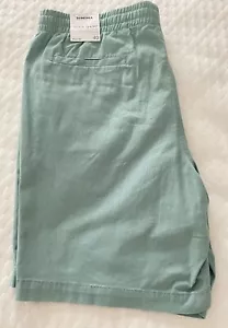 SONOMA Men's Dock Shorts Seafoam Green 100% Cotton 40 Elastic Waist Drawstring - Picture 1 of 6
