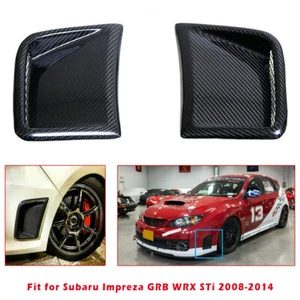 For Subaru Impreza GRB Wagon WRX STi 08-14 Carbon Fiber Front Bumper Side Vents - Foto 1 di 10