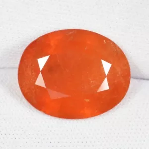 16,86 Karat bester Glanz Fanta orange natürlicher Spessatit Granat oval....!!! - Bild 1 von 2