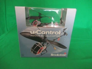 Brookstone U-Control #606475 Indoor RC Helicopter Silver New Sealed - Picture 1 of 4