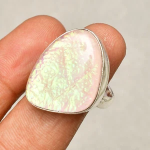 Australian Triplets Opal Gemstone 925 Sterling Silver Handmade Jewelry Ring 8 - Picture 1 of 6