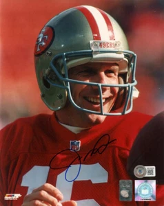 JOE MONTANA SIGNIERT SIGNIERT 8x10 FOTO SAN FRANCISCO 49ERS LEGEND BECKETT BAS - Bild 1 von 2