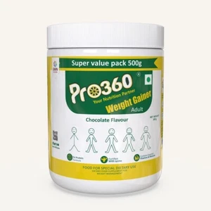 Pro360 Weight Gainer Protein Powder Nutrition Supplement Chocolate - 500gm - Picture 1 of 5