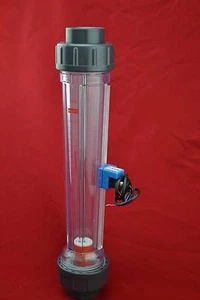 LZS-32A plastic tube water rotameter with flow alarm swith upper or lower limit - Picture 1 of 3