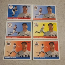 Mickey Mantle Single Cards Your Choice