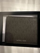 Michael Kors 'Jet Set' Men's Graphic Bi-Fold Wallet 2-Fold (Brown) $88