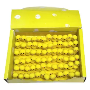 Easter Chicks Mini Plush Chicken Easter Decorations Cute Easter Chicks Set of 72 - Picture 1 of 11
