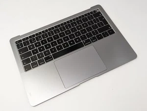 MacBook Air 13" A1932 2018 2019 reposamanos teclado trackpad batería gris Reino Unido - Imagen 1 de 23