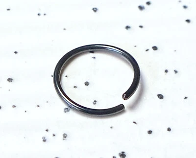 Titanium Annealed Steel Cartilage Septum Nose Hoop Ring Rook Daith Helix Tragus - Image 1 of 4