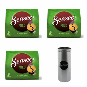 SENSEO Kaffeepads Premium Set 3er Pack Kaffee je 16 Pads Paddose Silbern Metall - Bild 1 von 10