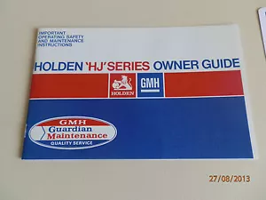 HOLDEN HJ SERVICE MANUAL ''BLANK'' - Picture 1 of 7